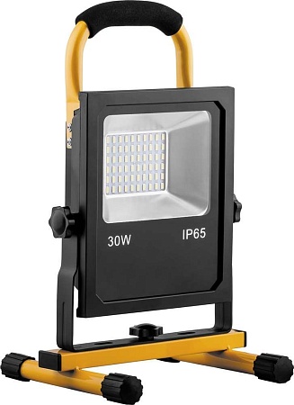 Светодиодный прожектор Feron LL-913 переносной с зарядным устройством IP65 30W 6400K - фото