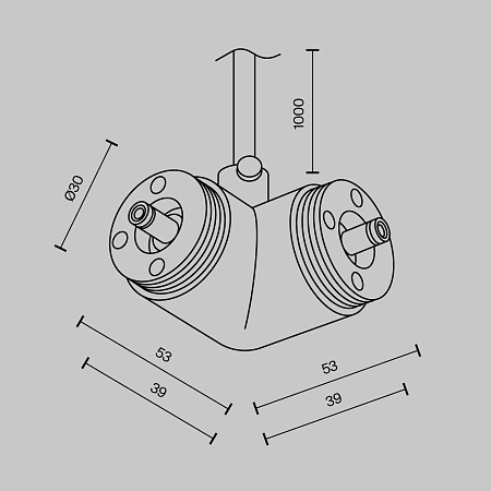 Комплектующие для систем освещения с токоведущими элементами Technical CA014LC-P-B - фото