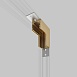Brass Line Коннектор угловой внутренний для накладного шинопровода латунь 85225/00 Elektrostandard - фото