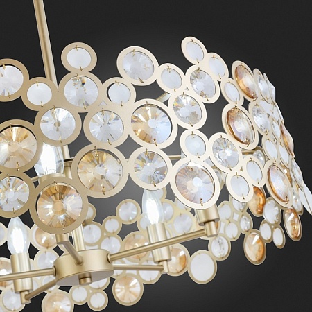 Светильник подвесной ST-Luce Золотистый/Золотистый, Прозрачный E14 5*60W SL1172.203.05 - фото