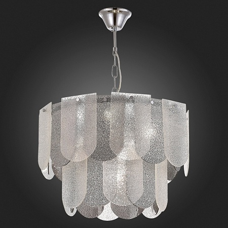 Светильник подвесной Хром/Прозрачно-Дымчатый E14 7*40W SLE1125-103-07 - фото