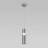 Подвесной акцентный светильник Eurosvet 50244/1 LED хром/дымчатый
