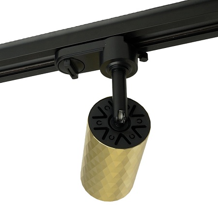 Светильник Feron AL175 трековый однофазный на шинопровод под лампу GU10, золото - фото