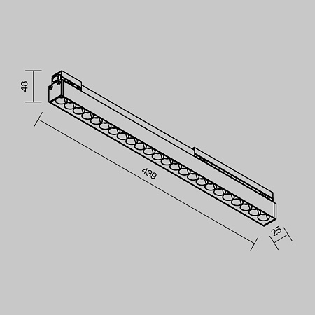 Уличный трековый светильник Outdoor O-TR02-2-S-24WB4K - фото