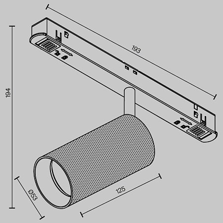 Трековый светильник Technical Artisan TR097-2-12W3K-M-BW - фото