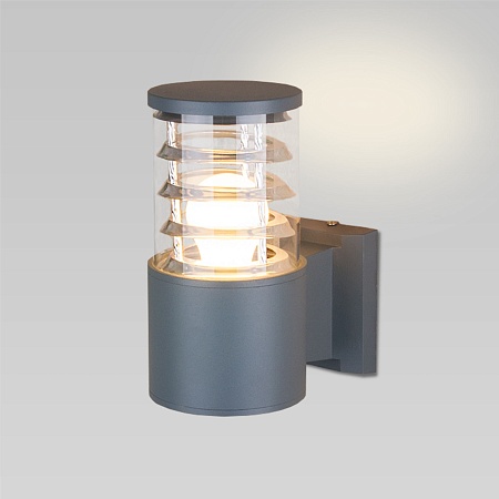 Настенный уличный светильник 1408 Techno cерый IP54 1408 Techno cерый Elektrostandard - фото