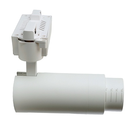 Светодиодный светильник Feron AL137 трековый однофазный на шинопровод 20W 4000K белый, изменяемый угол освещения 15-60град - фото