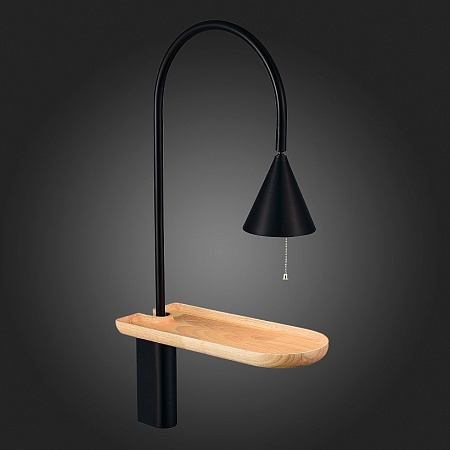 Бра ST-Luce Черный/Черный E27 1*60W SL1802.401.01 - фото