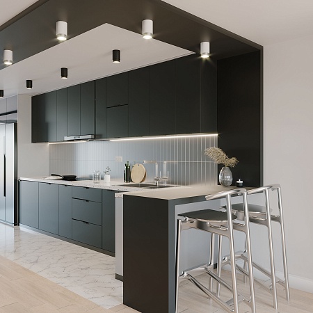 Потолочный светодиодный светильник Cors 25032/LED 10W 4200K белый/серебро Elektrostandard - фото