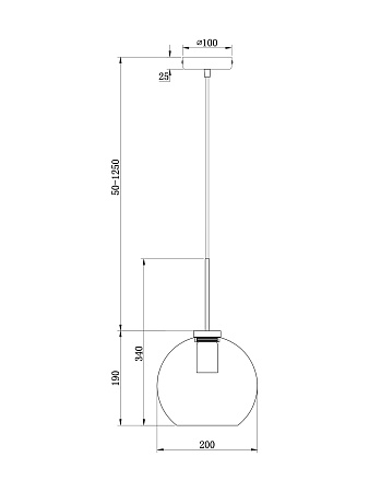 Подвесной светильник Freya Bravis FR8002PL-01BS - фото