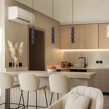 Подвесной акцентный светильник Eurosvet 50136/1 LED черный - фото