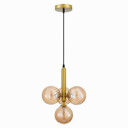 Светильник подвесной Золото/Янтарный G9 4*5W 4000K SLE220323-04 - фото