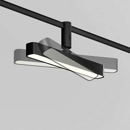 Трековая система Technical гибкая на стену чёрная 300x300x300 TS-Z-300-TR202-1-10W3K-B