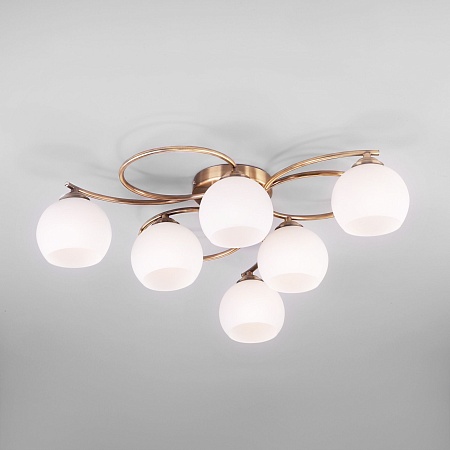 Потолочный светильник Eurosvet 30144/6 античная бронза - фото