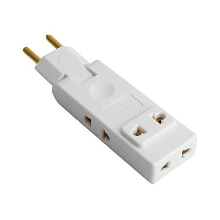 Разветвитель сетевой 4-местный б/з STEKKER ADP10-24-21, 250В, 10A, белый - фото