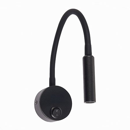 Светильник настенный ST-Luce Черный/Черный LED 1*3W 3000K ST653.431.01 - фото