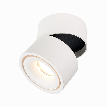 Светильник потолочный Белый LED 1*12W 3000K 1 000Lm Ra>90 36° IP20 D100xH105 170-240V ST652.532.12 - фото