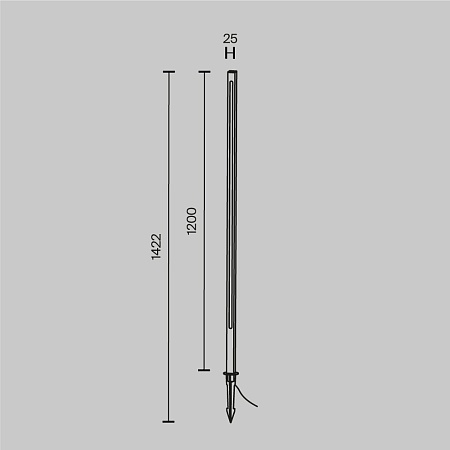 Ландшафтный светильник Outdoor Pole O440FL-L18GF3K - фото