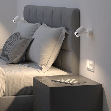 Настенный светильник Eurosvet 20124/1 белый/ хром - фото