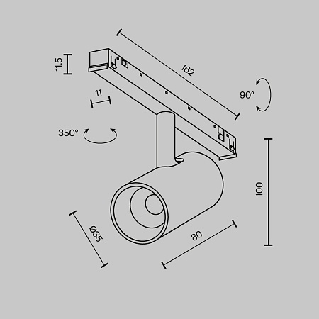 Трековый светильник Technical TR243-5W3K-B - фото