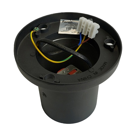 Светильник садово-парковый Feron DH1303, столб,  E27 230V, черный - фото