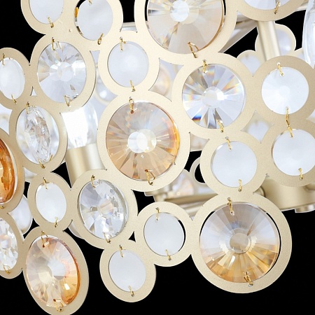 Светильник подвесной ST-Luce Золотистый/Золотистый, Прозрачный E14 5*60W SL1172.203.05 - фото