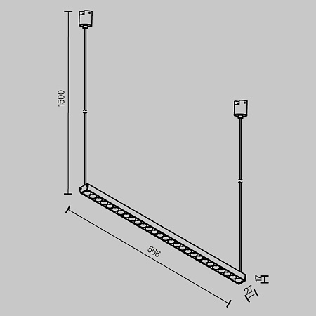 Трековый светильник Technical Points  TR169-1-26W3K-M-B - фото