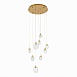 Светильник подвесной ST-Luce Золотистый/Прозрачный,С пузырьками воздуха LED 9*3W 3000K SL6104.203.09 - фото
