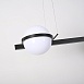 Реечный Подвесной Светильник Palma Wall Lamp 3 Шара + 1 Вазон Горизонтальная Imperiumloft 204173-22 - фото