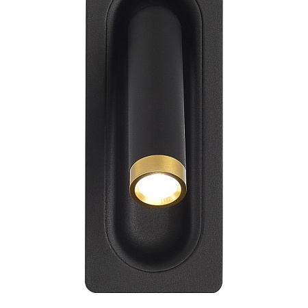 Светильник настенный ST-Luce черный/черный,латунь LED 1*3W 4000K SL6238.401.01 - фото