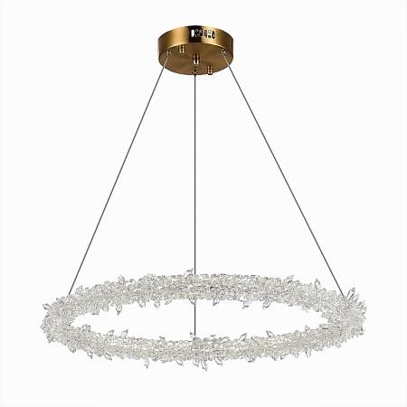 Люстра подвесная ST-Luce Золотистый/Прозрачный LED 1*58W 3000 - 6500K SL6105.203.01 - фото