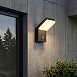 Уличный настенный светильник с датчиком движения Sensor 3000K IP54 1541 TECHNO LED черный Elektrostandard - фото