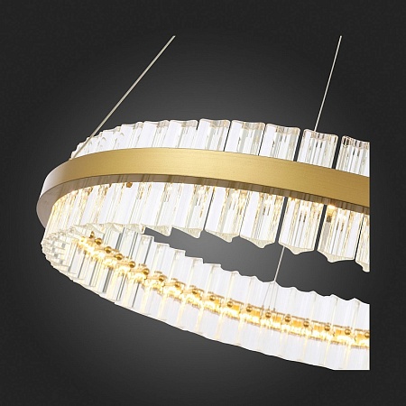 Светильник подвесной ST-Luce Матовое золото/Прозрачный LED 1*44W 3000K SL383.213.01 - фото