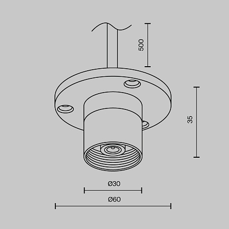 Комплектующие для систем освещения с токоведущими элементами Technical CA023BI-P-B - фото
