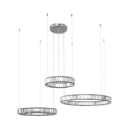 10135/3 Chrome Подвесной светильник LOFT IT Crystal ring - фото