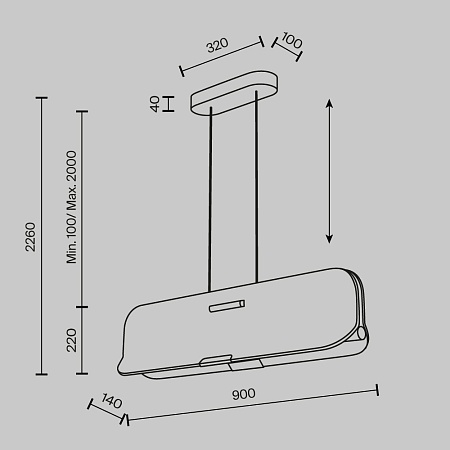 Подвесной светильник Maytoni MOD408PL-L12B3K - фото