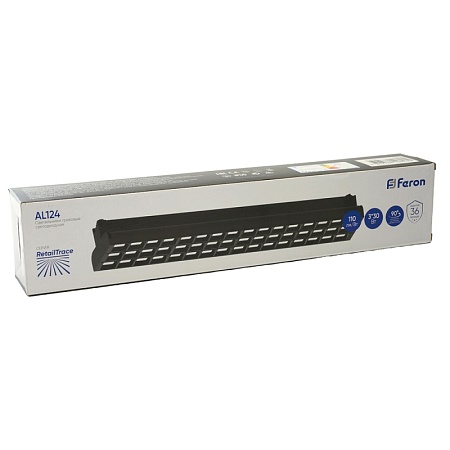 Светодиодный светильник Feron AL124 трековый однофазный на шинопровод 3*30W 4000K 60 градусов черный - фото