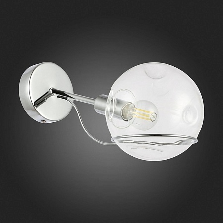 Светильник настенный Хром/Прозрачный E14 1*40W SLE102501-01 - фото
