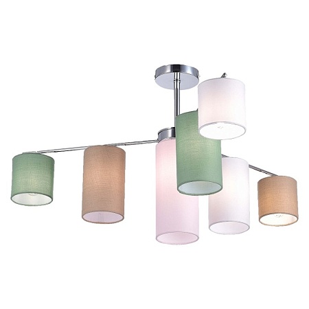 Светильник потолочный Хром/Белый, Бежевый, Зеленый E14 7*40W SLE300602-07 - фото