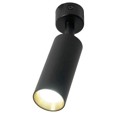 Светильник Feron ML1011 настенно-потолочный под лампу GU10, черный + золото - фото