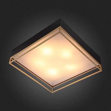 Светильник потолочный ST-Luce Черный, Матовое золото/Белый E27 5*40W SL1127.422.05 - фото