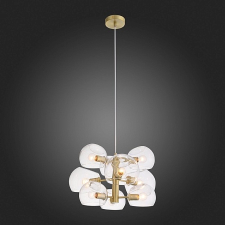 Люстра подвесная ST-Luce Латунь/Прозрачный E14 9*40W SL434.203.09 - фото