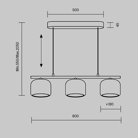 Подвесной светильник Maytoni MOD286PL-L12G3K - фото