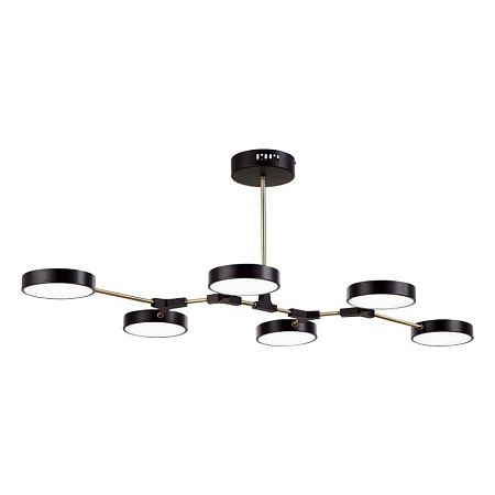 Светильник потолочный Черный, Латунь/Черный LED 6*10W SLE6004-402-06 - фото