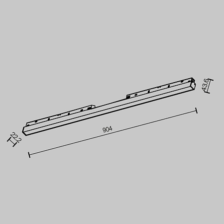 Трековый светильник Technical TR030-2-30W2.7K-B - фото