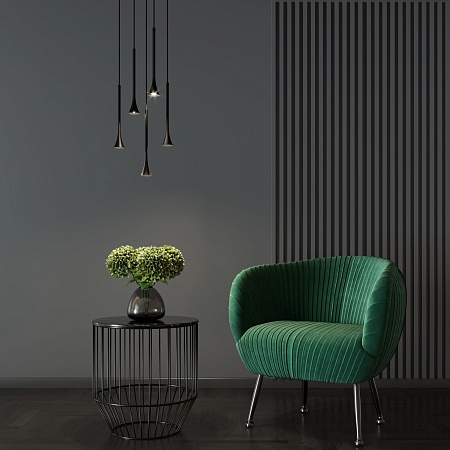 Светильник подвесной светодиодный Hall 5W 4000K черный 50314 LED Elektrostandard - фото