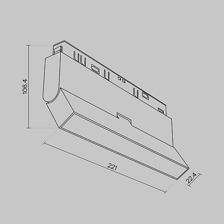 Трековый светильник Technical Basis Rot TR036-2-12W3K-B - фото