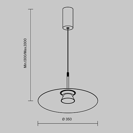 Подвесной светильник Maytoni Platte MOD352PL-L10W3K - фото