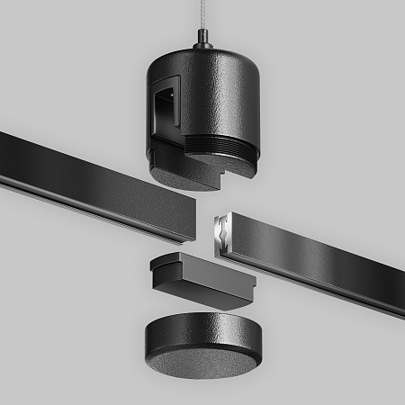 Подвес тросовый Hang с прямым коннектором питания Flarity черный - фото