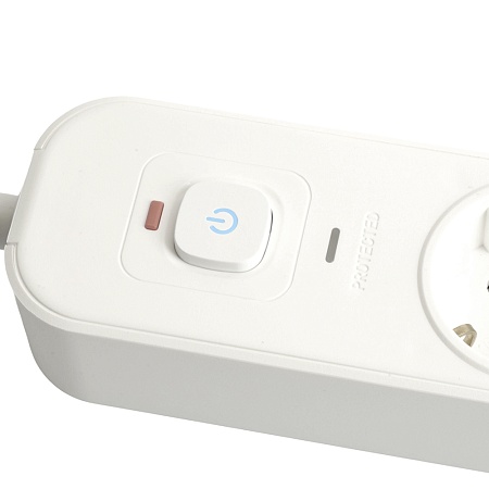 Сетевой фильтр 3-местный с/з STEKKER 3x1мм2, 5 м, 250В, 16А, 2 USB-A+2 Type-C 3, серия Nova, белый - фото